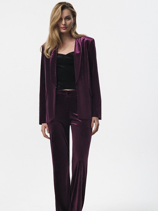 Жакет из бархатной ткани: фото №2