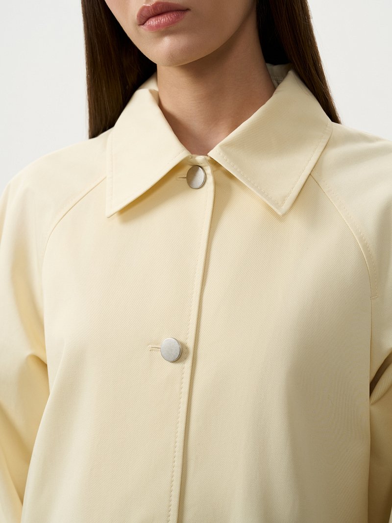 Прямой плащ из хлопка