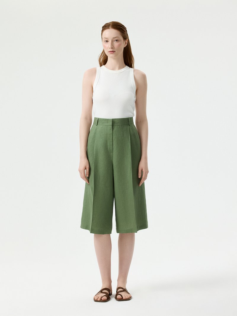 Бермуды из 100% льна