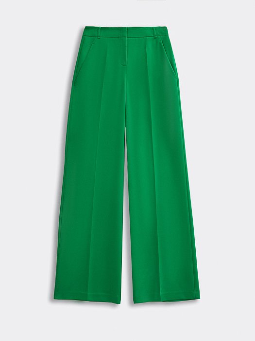 Прямые брюки из костюмной ткани: фото №8