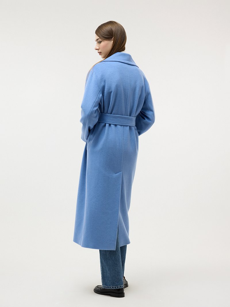 Пальто-халат из смесовой шерсти