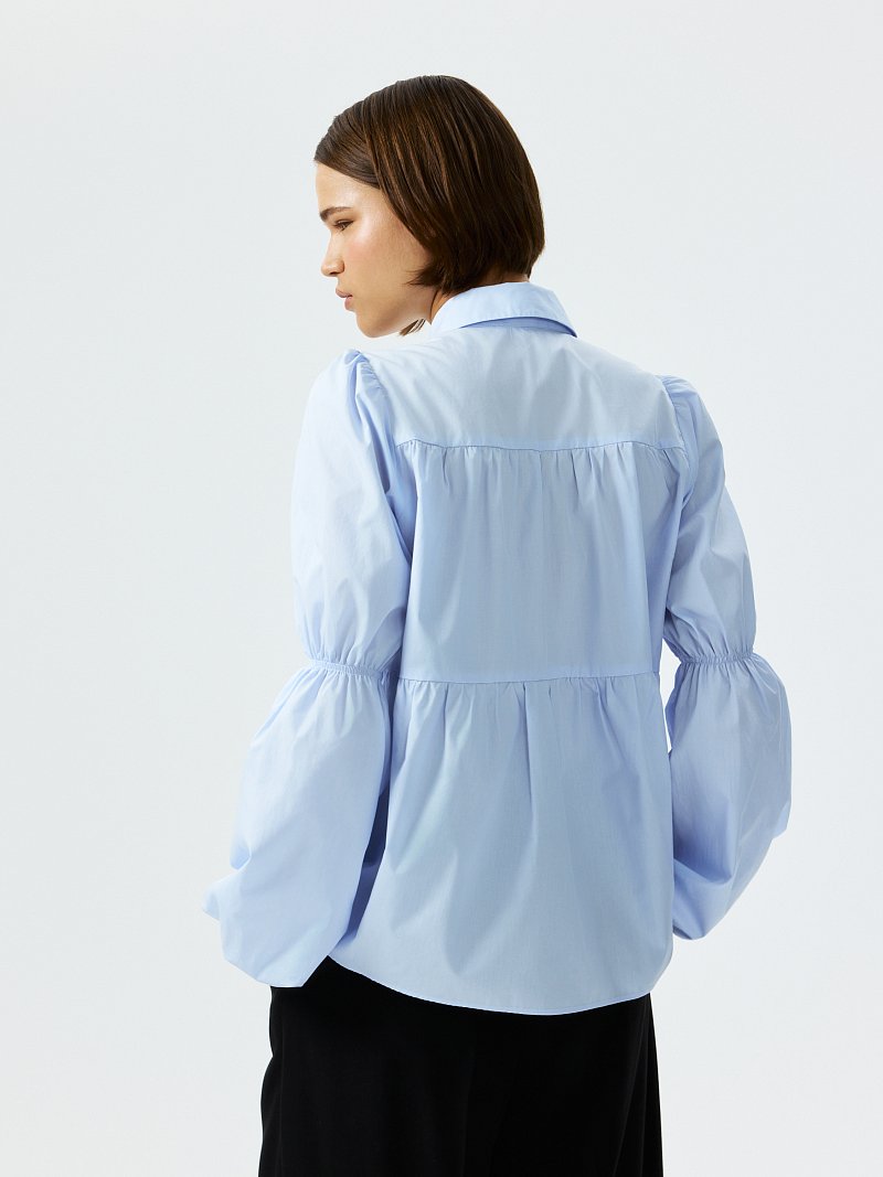 Ярусная блуза из хлопка