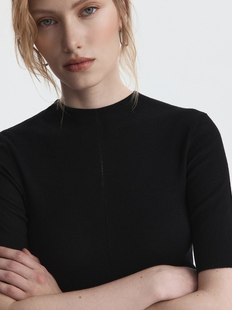 Джемпер с шерстью и шелком