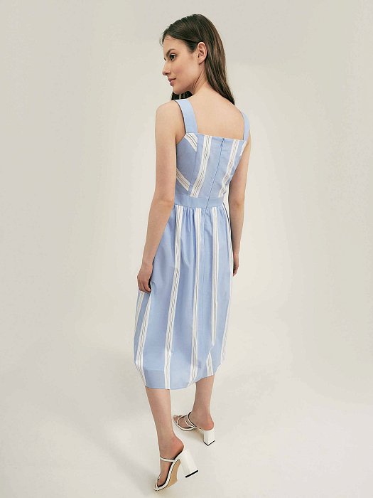 Сарафан из хлопка в полоску: фото №4