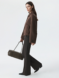 Укороченное пальто из шерсти