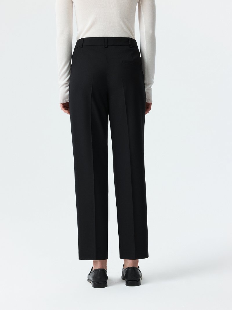 Укороченные брюки с шерстью