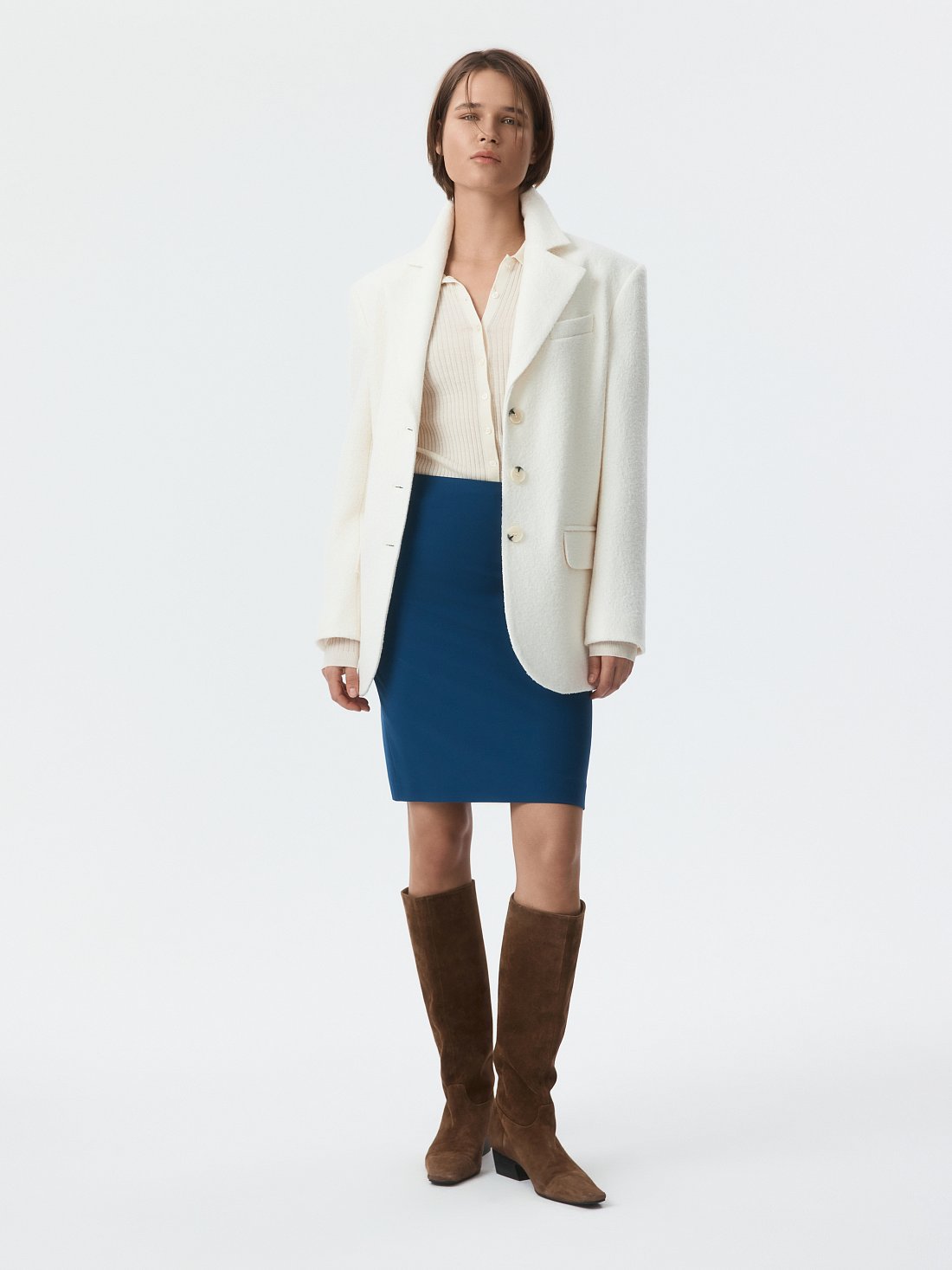 Прямая мини-юбка: фото №1