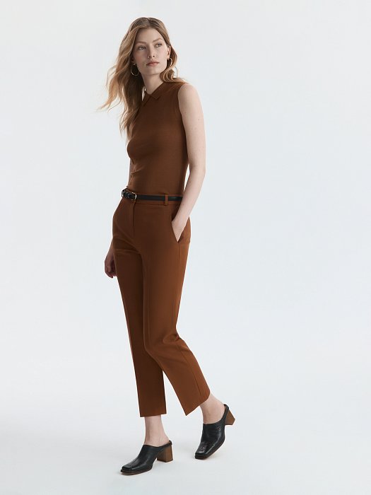 Укороченные брюки из вискозы: фото №2