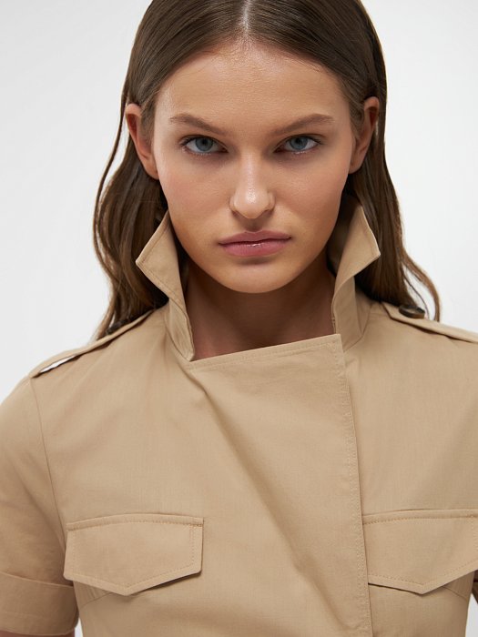 Платье-сафари из хлопка: фото №2