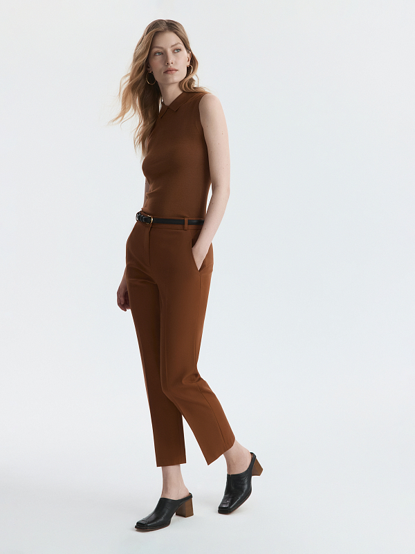 Укороченные брюки из вискозы