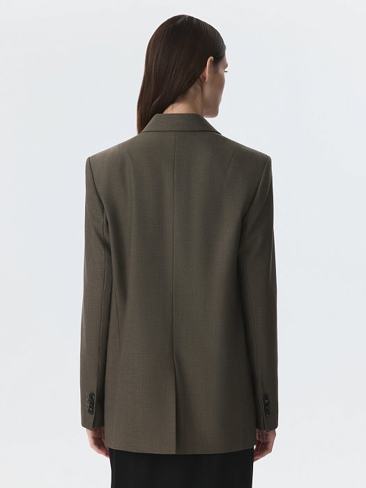 Прямой однобортный жакет (Р158): фото №6