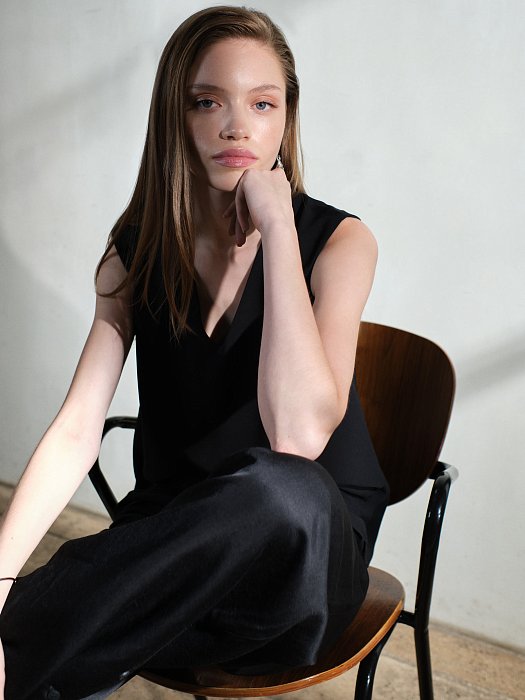 Топ прямой с V-вырезом: фото №5