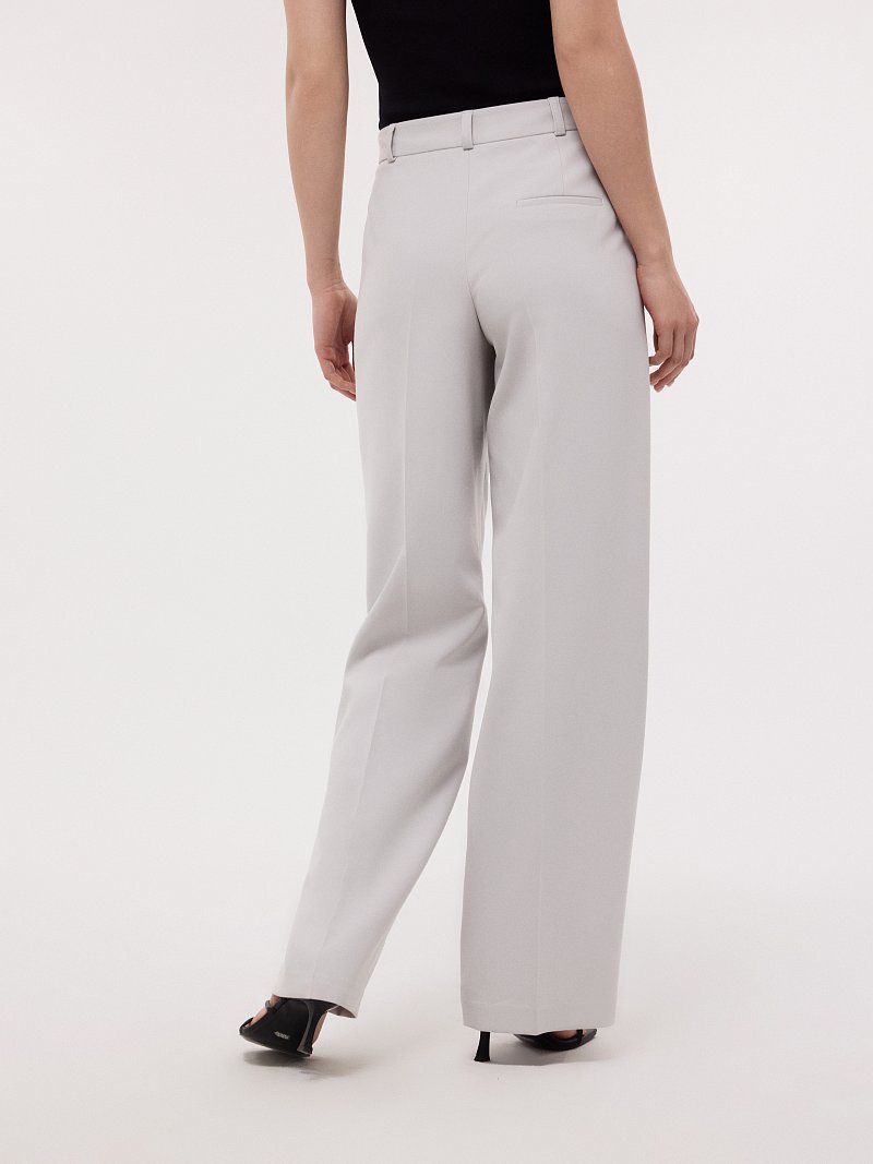 Широкие брюки с высокой посадкой