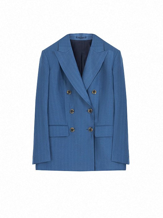 Прямой двубортный жакет : фото №7