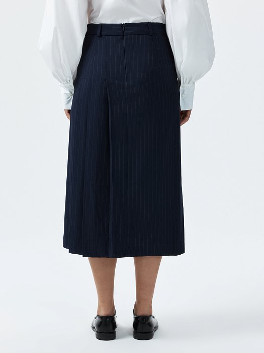 Юбка в полоску со складками: фото №4
