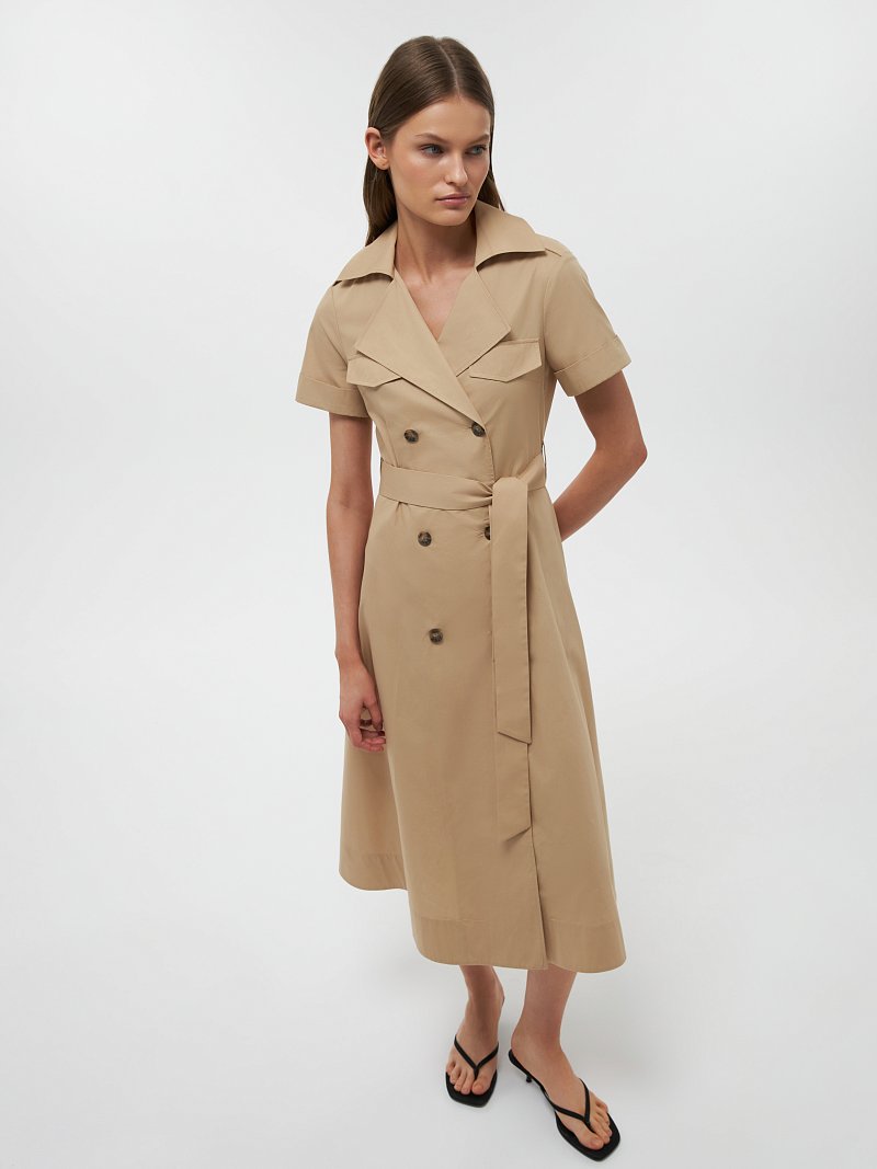 Платье-сафари из хлопка