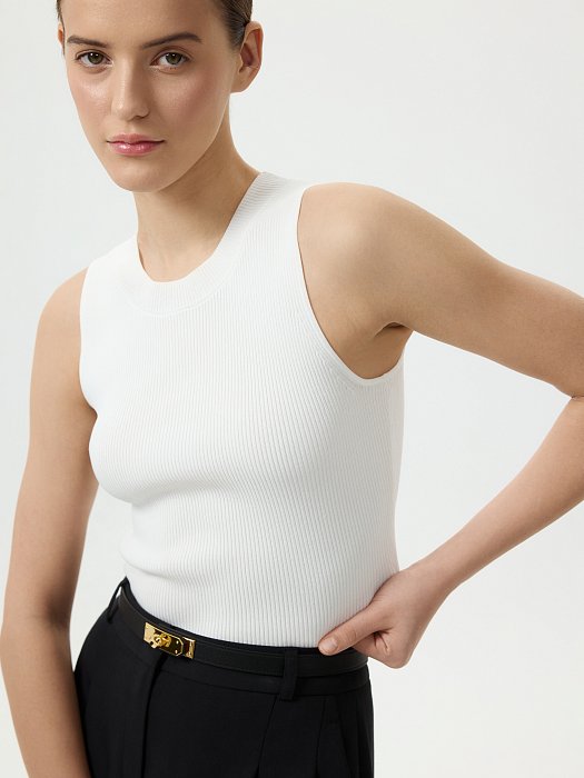 Укороченный топ из вискозы: фото №4