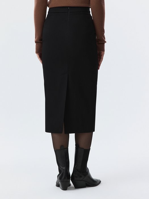 Юбка-карандаш из хлопка: фото №5