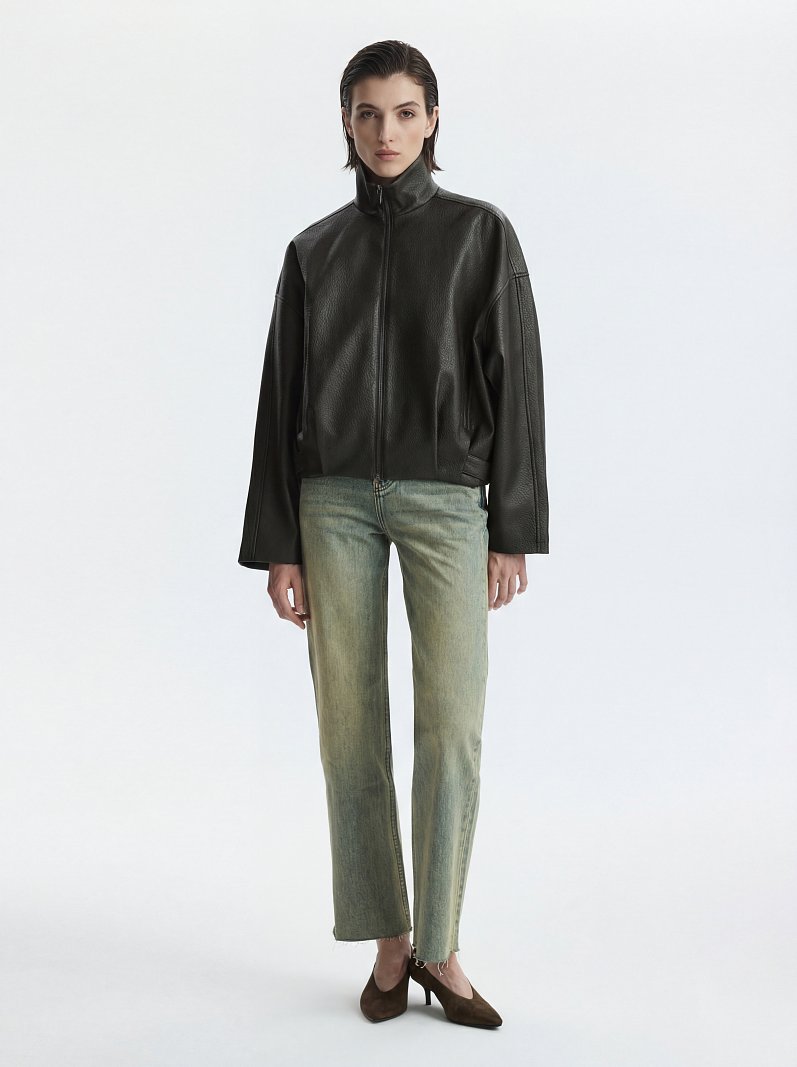 Куртка из экокожи на молнии