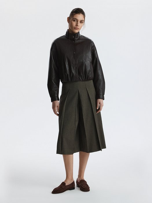 Утепленная куртка из экокожи: фото №6