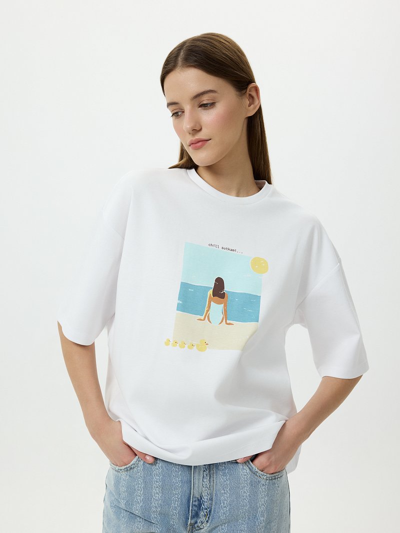 Футболка с принтом