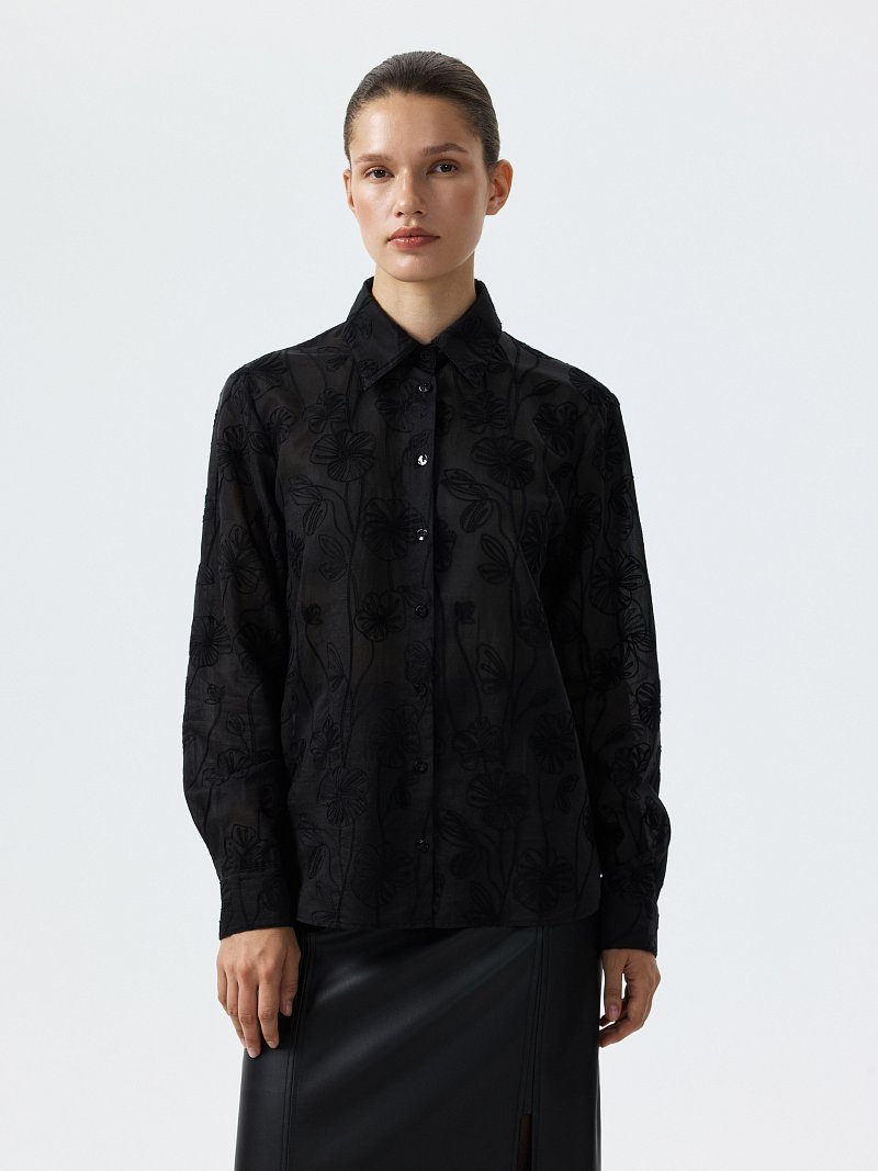 Рубашка из лиоцелла с вышивкой