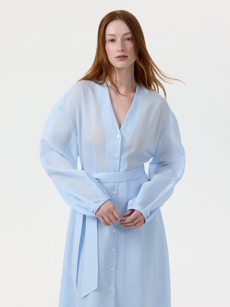 Расклешенное платье из вискозы