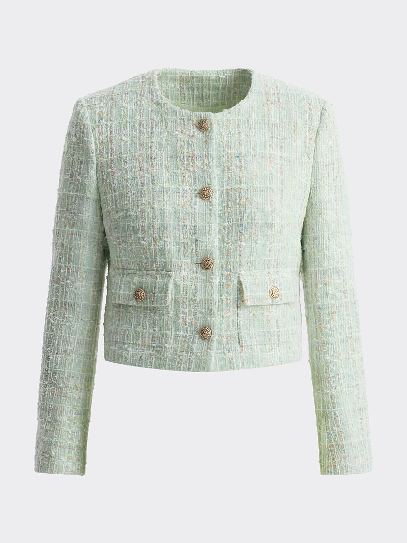 Укороченный жакет из букле