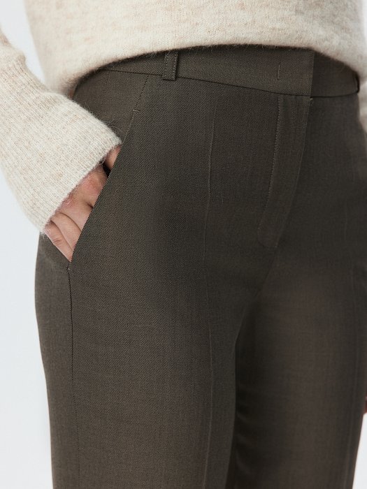 Зауженные укороченные брюки (Р158): фото №3