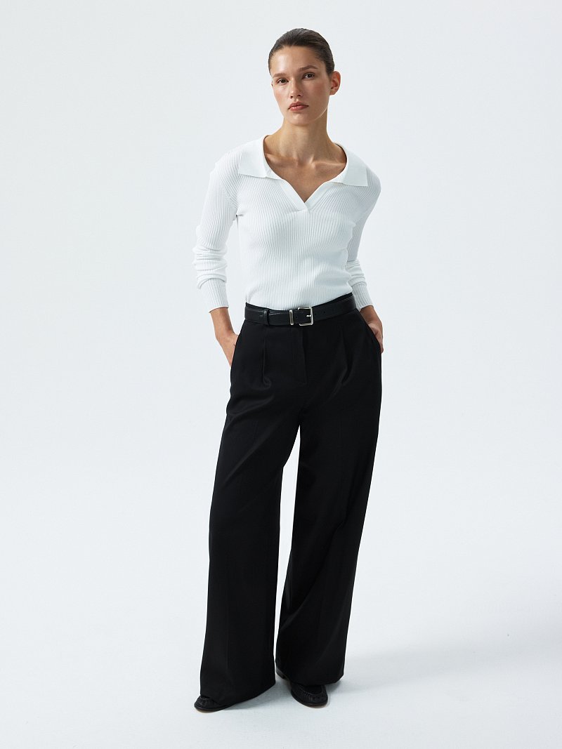 Широкие брюки со стрелками