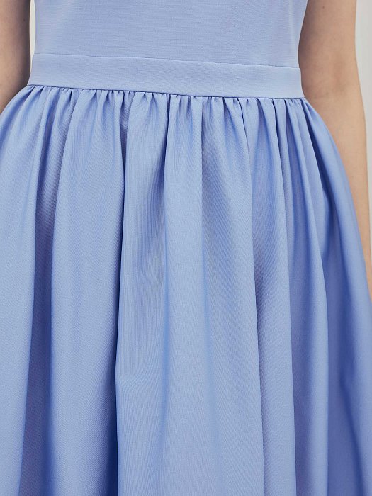 Платье с пышной юбкой длины миди: фото №6