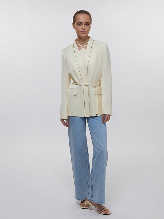 Жакет с декоративным кантом: фото №2