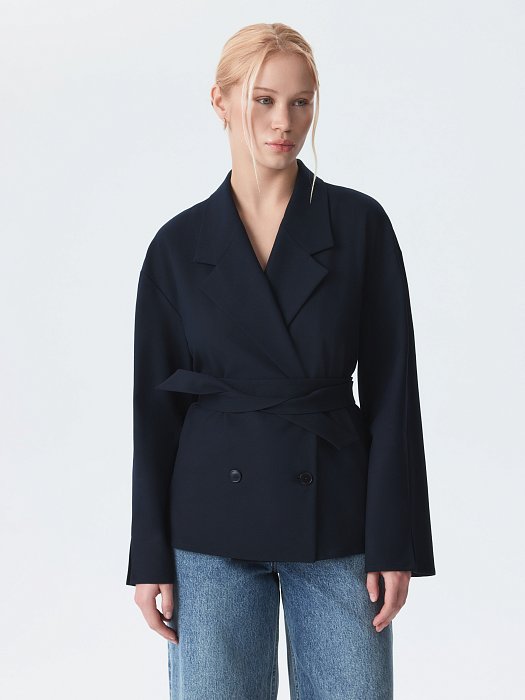 Жакет с поясом: фото №2