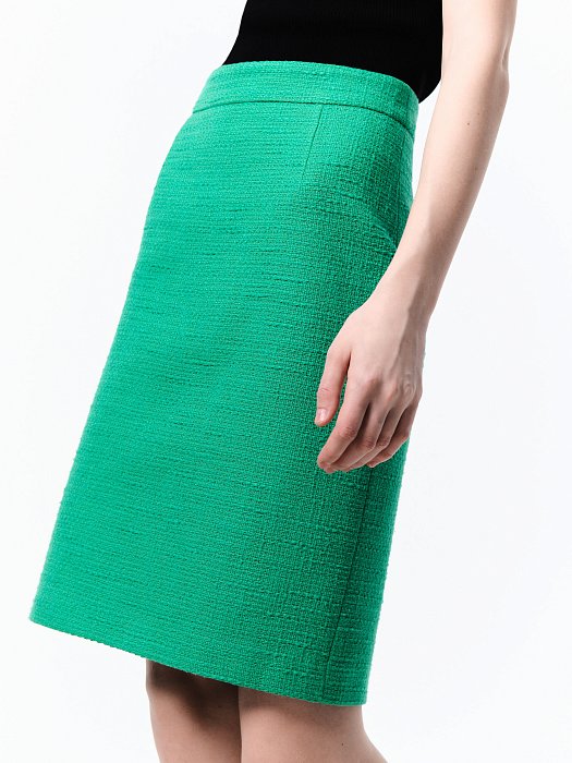 Твидовая юбка-карандаш: фото №4