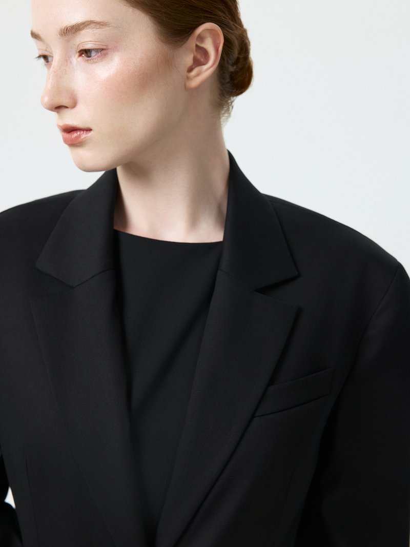 Укороченный жакет из хлопка