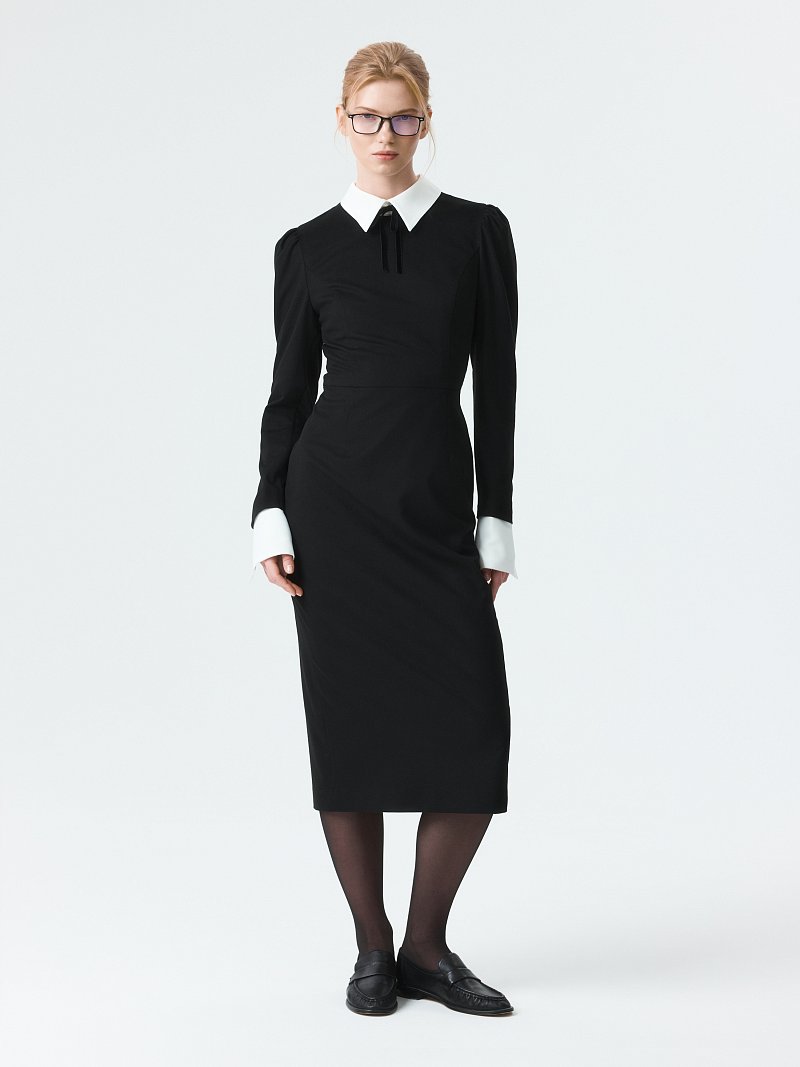 Платье-футляр со съемными деталями