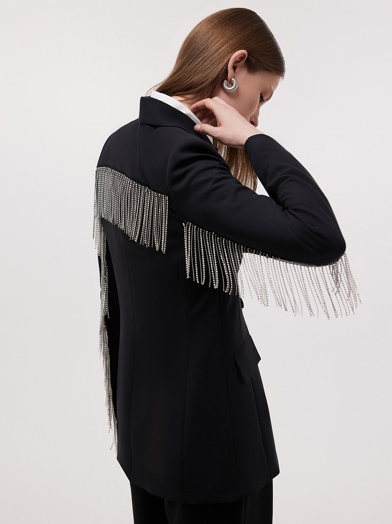 Жакет со стразами