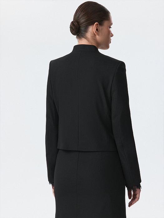 Приталенный жакет со стойкой (Р158): фото №5