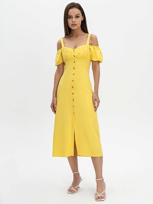 Платье с рукавами-фонариками: фото №2