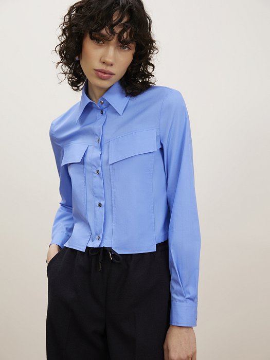 Укороченная рубашка: фото №3