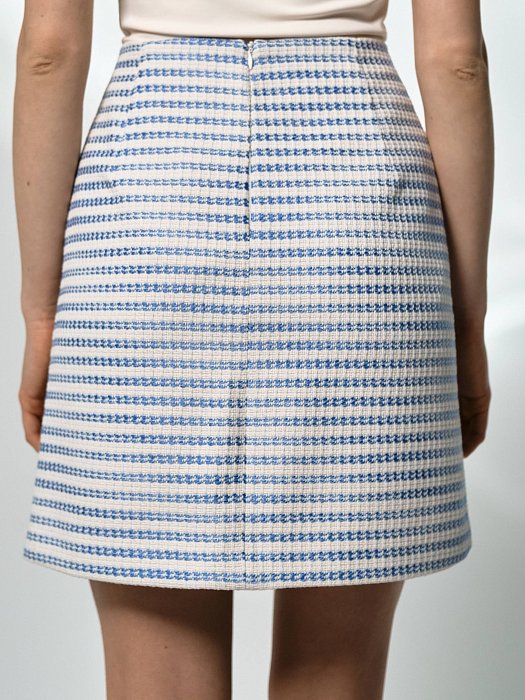 Юбка из твида в полоску: фото №7