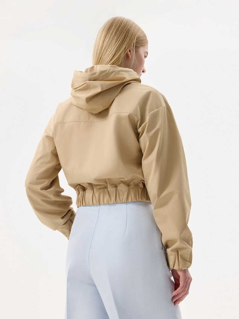 Укороченная куртка из хлопка