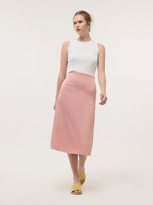 Юбка-миди из сатина: фото №5