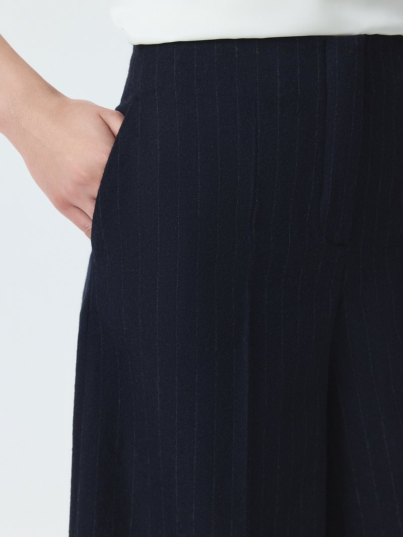 Кюлоты из фланели в полоску