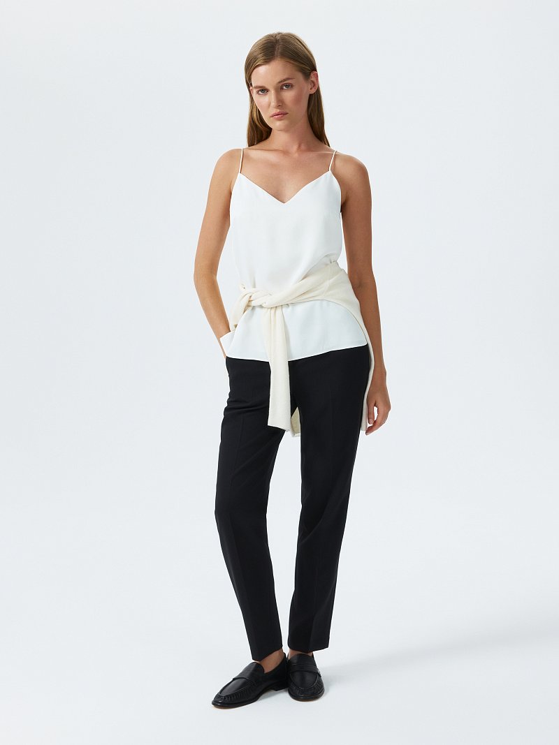 Атласный топ в бельевом стиле