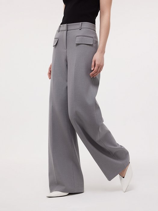 Прямые брюки с клапанами: фото №2