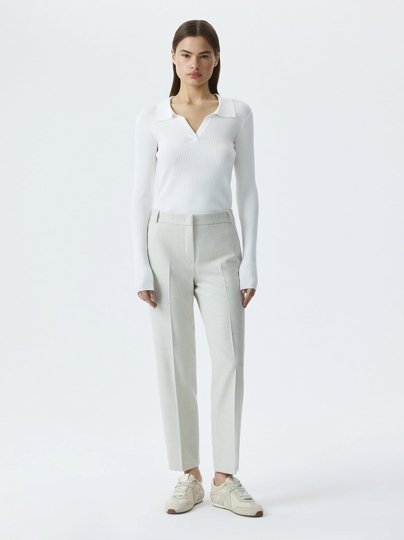 Брюки зауженного кроя