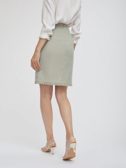 Юбка букле с бахромой: фото №5