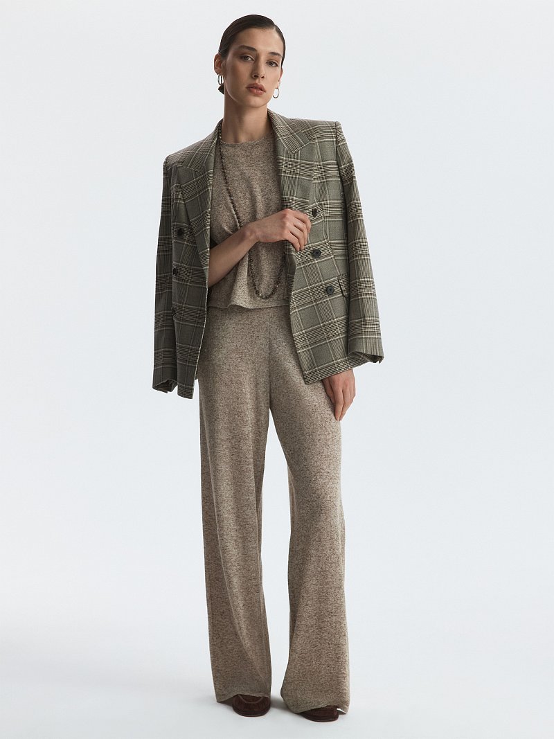 Трикотажные брюки со льном