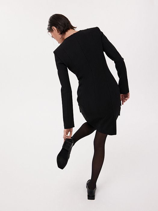 Платье с вырезом каре и карманами: фото №3